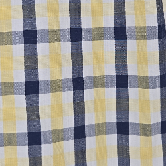 Nordstrom Mens Cotton Plaid Wrinkle Free Short Sleeve Button Shirt Size Medium - Picture 6 of 11